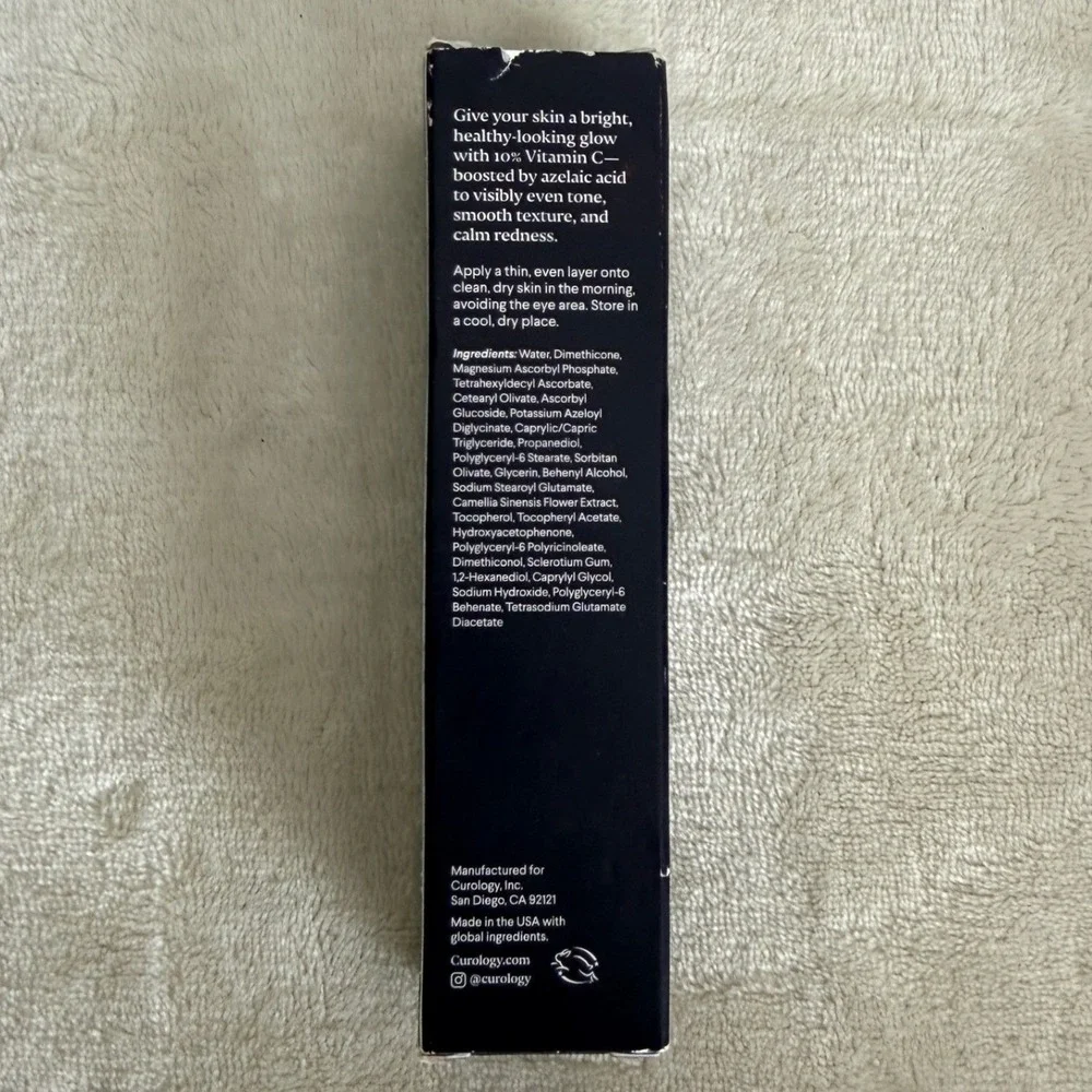 Curology Brightening Vitamin C Serum Face Glow Daily Antioxidant Glass Skin 1 oz